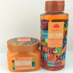 Last Price Drop! Tree Hut Sweet Punkin Pumpkin Shea Sugar Scrub & Foaming Gel